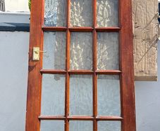 Internal sold wood door with glass panels
