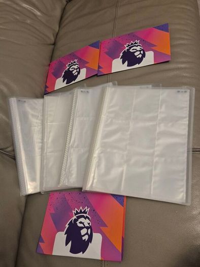 4x brand new football card folders