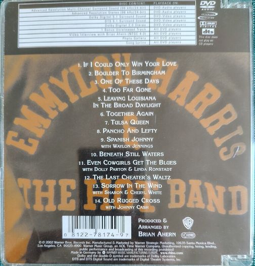 Emmylou Harris - Producer's Cut DVD-Audio (2002) Compilation Multichannel Surround Sound (96kHz/24-bit) EX+