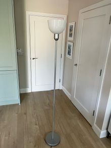 IKEA HEKTOGRAM Floor Lamp | Silver & White