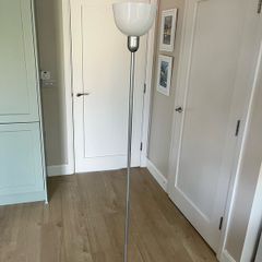 IKEA HEKTOGRAM Floor Lamp | Silver & White