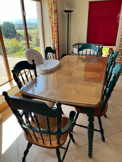 Dining table and chairs