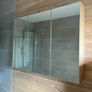 Wall mounted bathroom cabinet with mirror and Led lighting Image 2