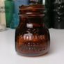 68 - Vintage 4oz Bovril Dark Brown Glass Embossed Letters Jar Image 2