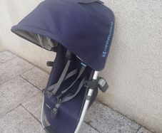 Uppababy rumble seat  navy and adapters