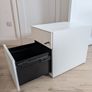 White Pedastel Desk Cabinet Image 4