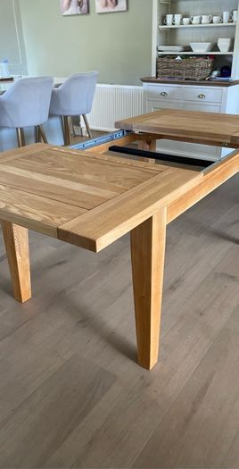 Solid Oak Extending Dining Table Fully Refinished