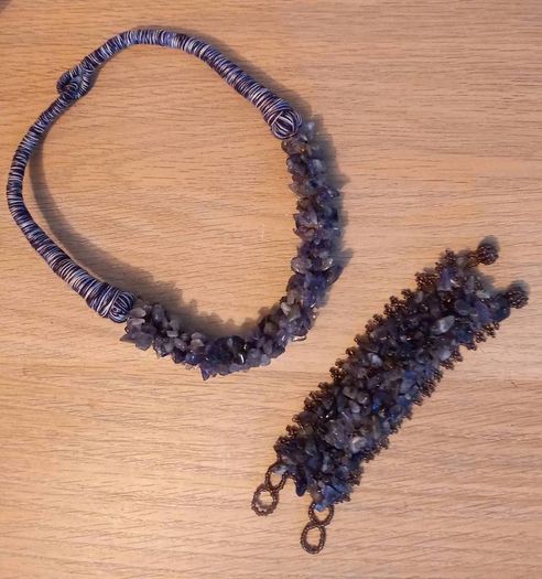 Matching Amethyst Bracelet Necklace Set