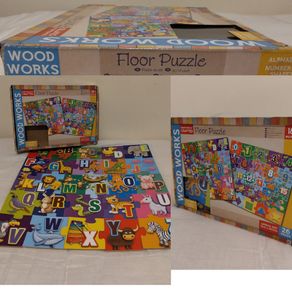 Traditionally Crafted Wood Works large Wooden Floor Puzzle