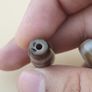 Vintage Earth & Sky and Chain link Pattern Himalayan Tibetan Agate Bead Amulet Image 4