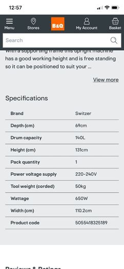 Electric Cement Mixer