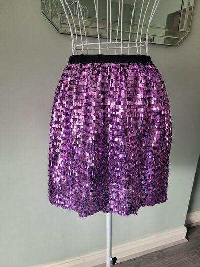 zara sequin skirt