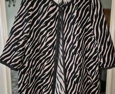 Luxe Zebra Statement Coat by JD Williams UK 18 (Generous Fit), AV