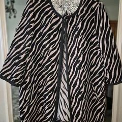 Luxe Zebra Statement Coat by JD Williams UK 18 (Generous Fit), AV