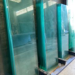 61 x 10mm Toughened Glass Shelves - 1185mm x 350mm