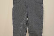 Fabulous Stretch Denim Striped Jean Shorts Size 8!