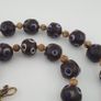 Antique Venetian Style Thousand Eyes Glass & Bone Beads Necklace Image 4
