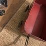 Beautiful old red Trug Image 6