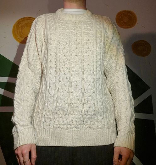 Cream Cable Knit Jumper
