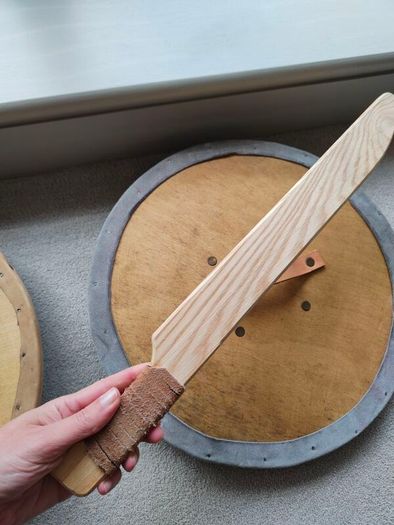 Hand made Wooden Viking Warrior Sword & Shield Fancy