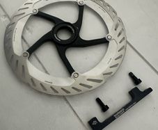 Shimano 203mm disc brake with adapter