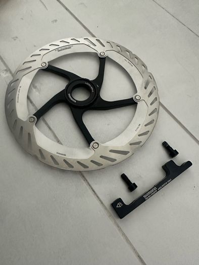 Shimano 203mm disc brake with adapter
