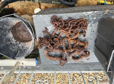 Shackles and chain - free to first to collect