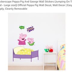 peppa pig wall decal