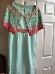 ladies dress and cape