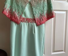 ladies dress and cape