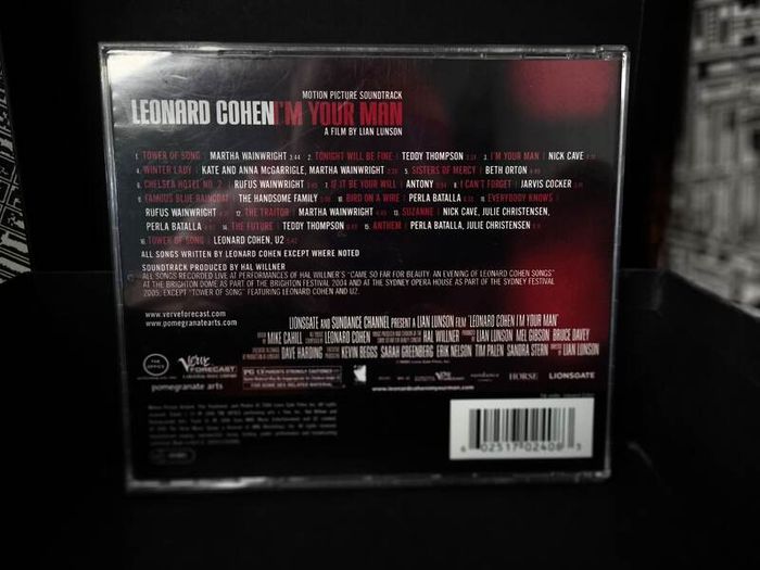 Leonard Cohen: Im Your Man ! Motion Picture Soundtrack ! CD ! 2006 !