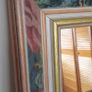 Beautiful solid wood full-length mirror, like new, floral design Image 3