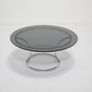 Mid Century Chrome and Smoked Glass Coffee Table, USA, 1970s. Image 2