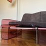 Mid century pink Perspex 2 seater love seat Image 4