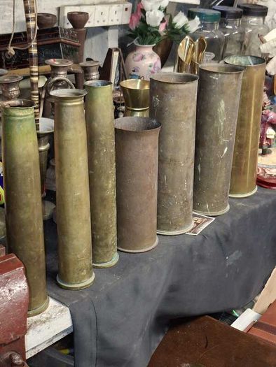 Old Brass Shells WW1 ETC. for sale Price is for the 1, Postage Available or Collection