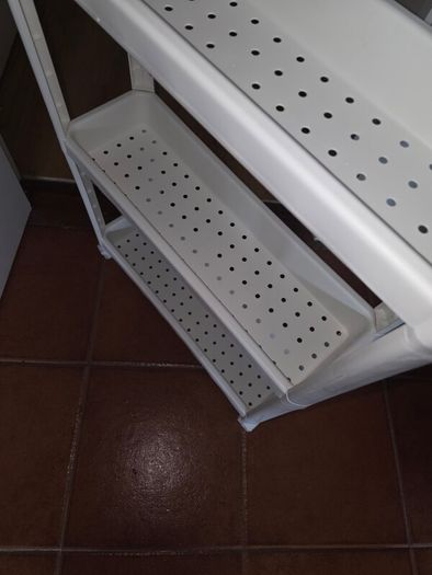 IKEA Shelves/Trolley, white, 54x18x71 cm