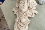 French Art Nouveau Garden Wall Ornament.