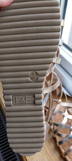 Girls F&F gold sandals