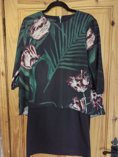 Ted Baker floral dress size 3 (free postage)