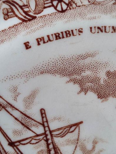 Hanging Wall Plate Of Histoical Senes Of Chinese Export To America