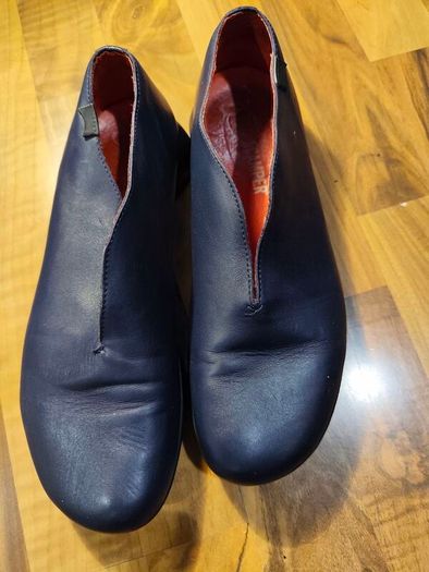 Camper Navy Leather Ballerina Flats Size 40