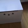 White wooden toy box Image 3