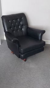 Black Leather Armchair PRICE DROP