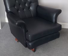 Black Leather Armchair PRICE DROP
