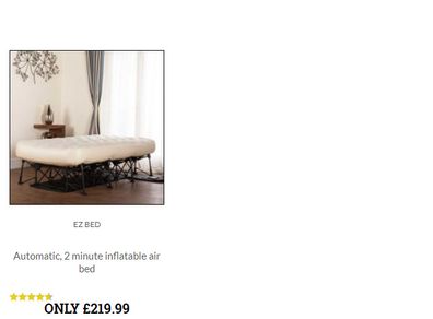 Automatic, 2 minute inflatable air bed double