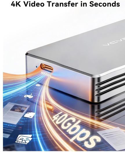 Acasis 40gbps Nvme M.2 Ssd Enclosure, Usb 4/3.2/3.1/3.0/2.