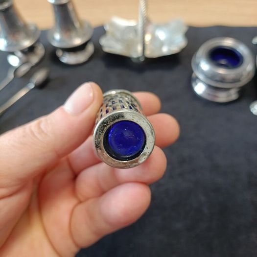 set of old silver-plated items
