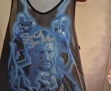 Wwe/WWF vintage tshirt/basketball jersey(cm punk, austin,edge)