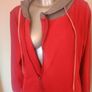 Miss Look red zipped hoodie size XL UK18 EU46 Postage included Image 2