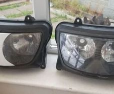 set of motorcycle  headlights